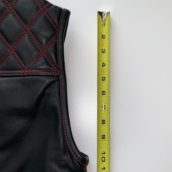 Black Leather Vest for Men - Picture 13 of 16
